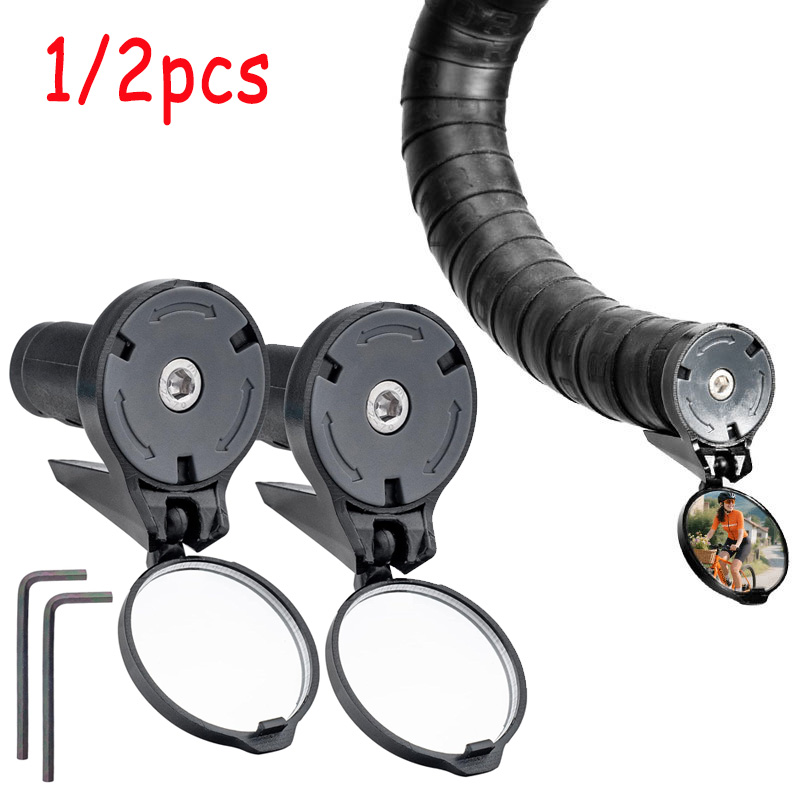 Mirror Handlebar Convex - 1/2pcs Bicycle Rearview Mirror Handlebar Anti-Glare
