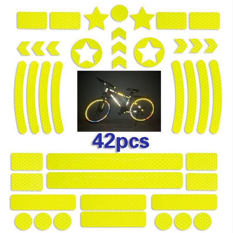 42Pcs/set Self-adhesive Reflec - Spoke Reflector Set recension och pris