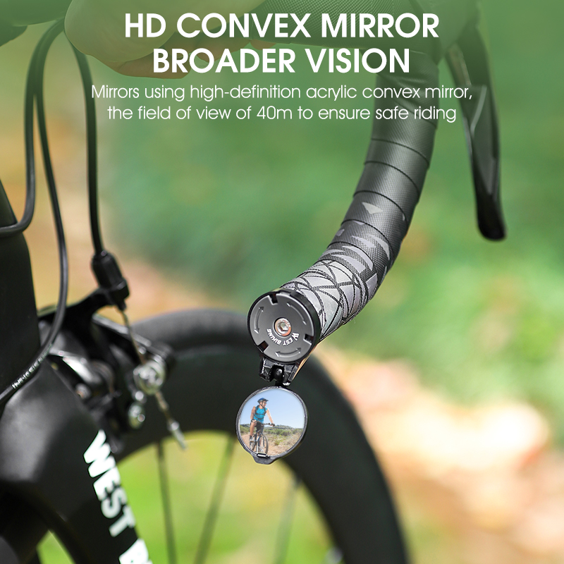 WEST BIKING HD Bike Rearview M - Mirror Handlebar Convex recension och pris