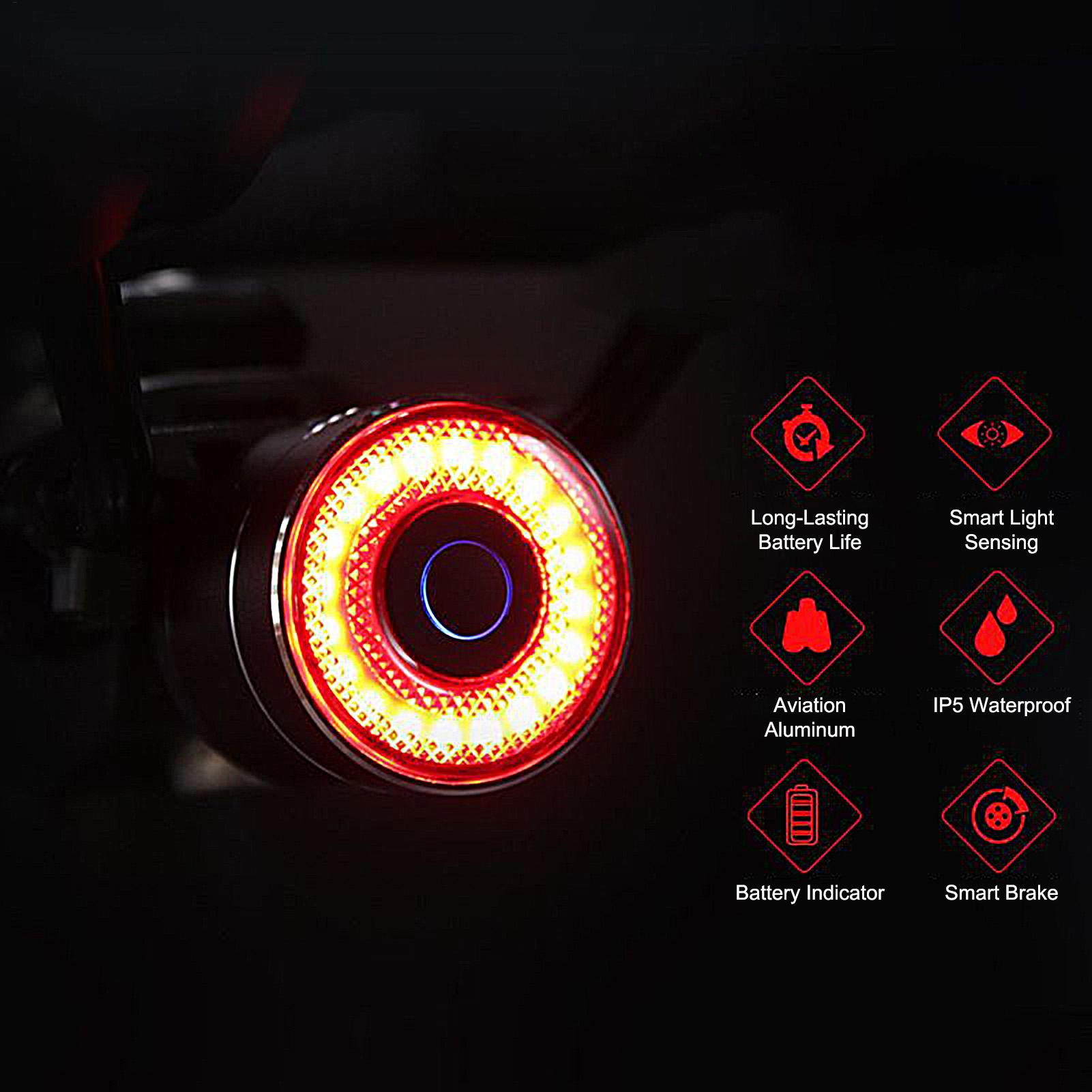 Bicycle Brake Light Smart Bike - Cycling Commuter recension och pris