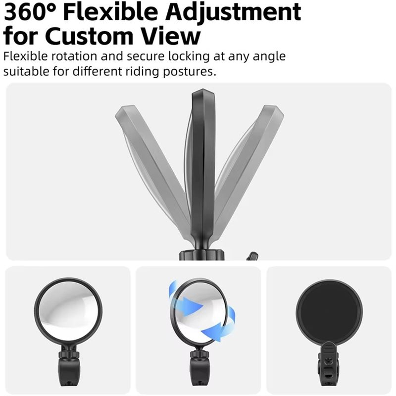 HOTB72A HD Bike Rearview Mirro - Mirror Handlebar Convex recension och pris