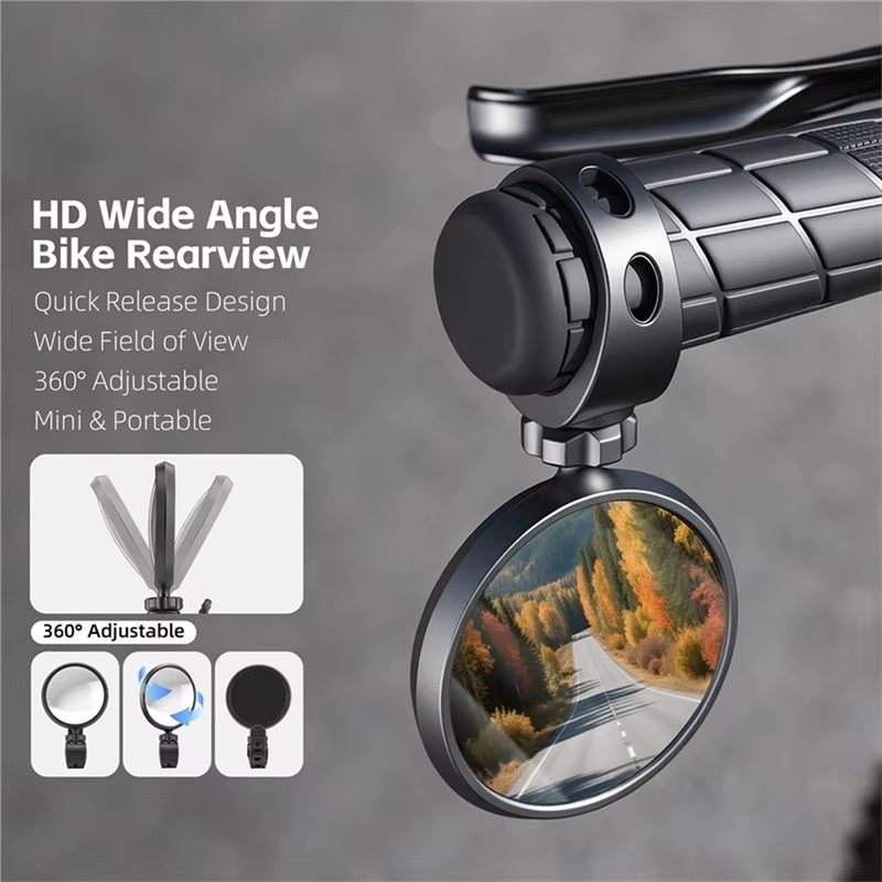 HOTB72A HD Bike Rearview Mirro - Mirror Handlebar Convex recension och pris