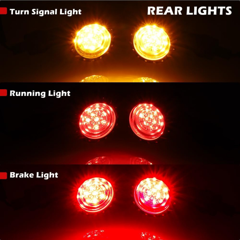 Motorcycle Bullet LED Front Re - Bike Light Front Rear recension och pris