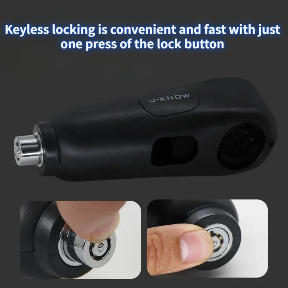 110dB Motorcycle Handlebar Ala - Commuter Bike Lock recension och pris