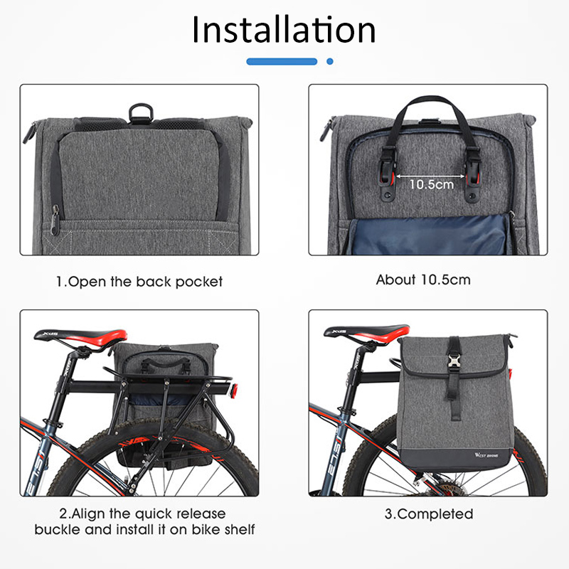 WEST BIKING Cycling Backpack W - Cycling Commuter Backpack Laptop recension och pris