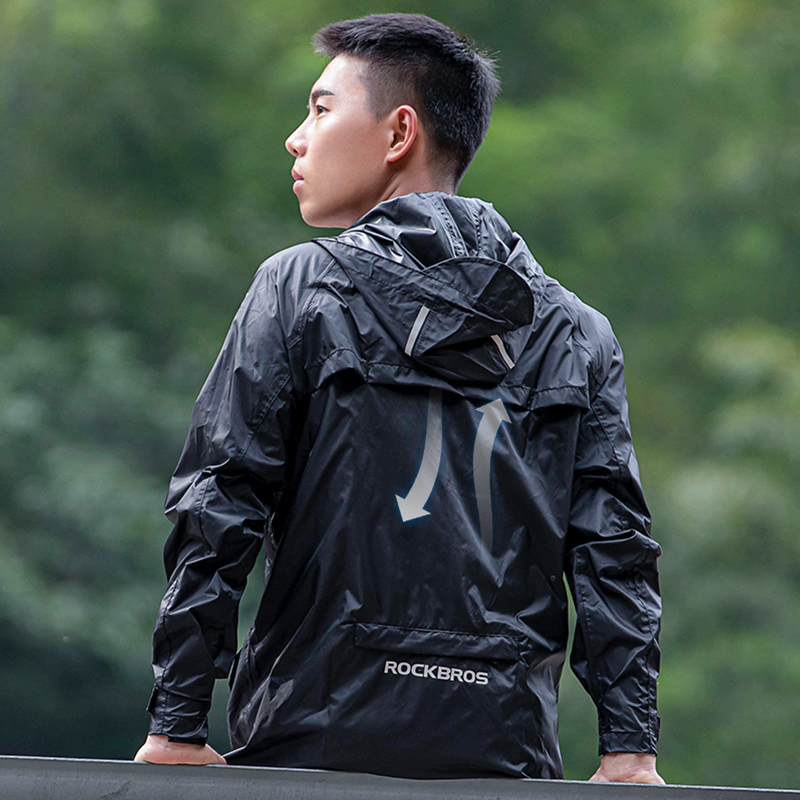 ROCKBROS Waterproof Cycling Ra - Cycling Rain Jacket Commute recension och pris